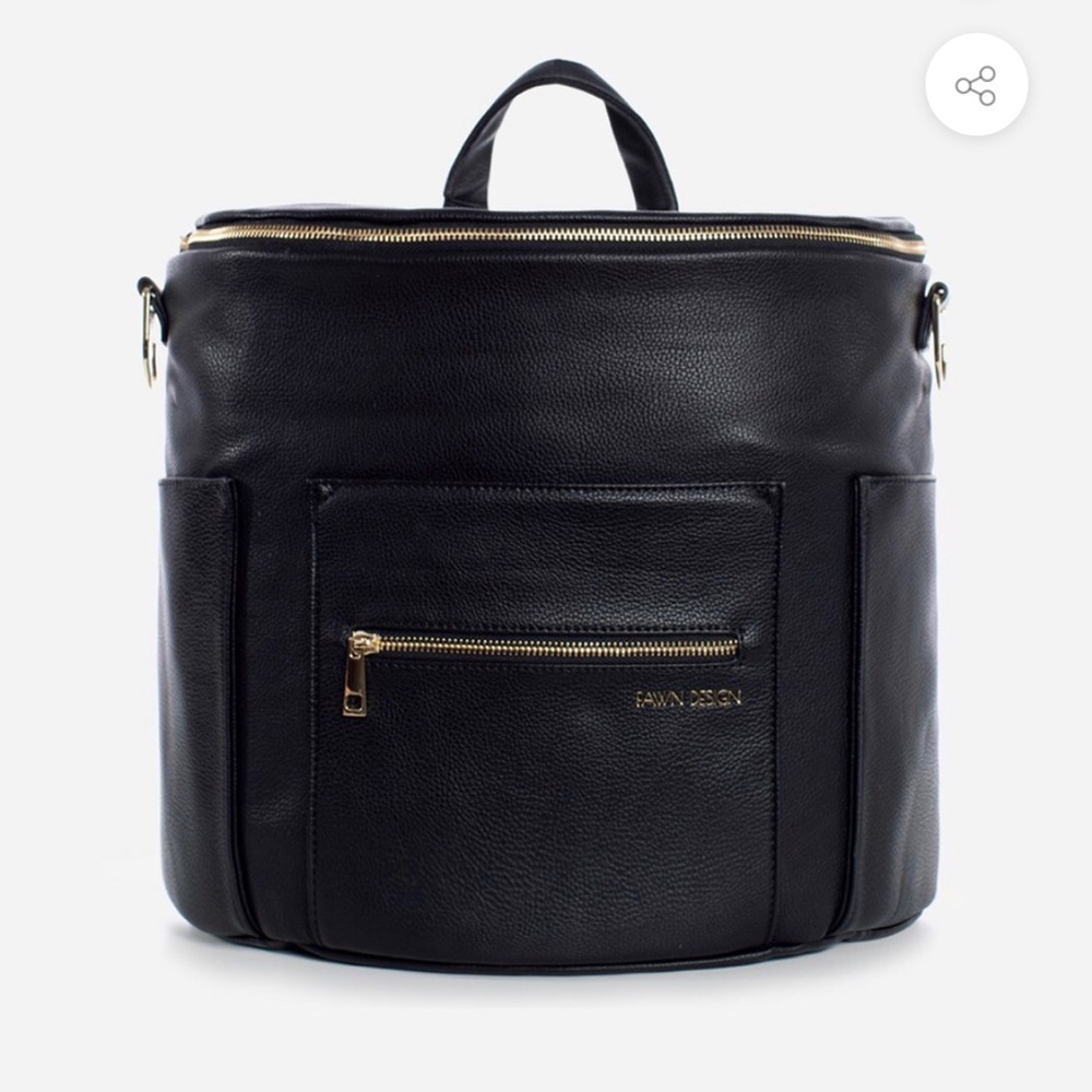BRAND NEW Fawn Design Diaper Bag 2.0 in Black